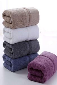 Serviettes de serviettes en coton entier 120g Longstaple Absorbant Black Cotons blancs Soft Factory Direct Large Square Jacquard Toweles3046581