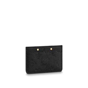 Portefeuille porte-cartes de crédit entier Empreinte cuir femmes 6 couleurs classique Mini portefeuilles de créateur M69174307g