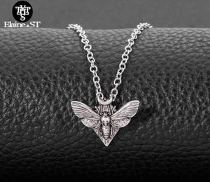 hele dood hoofd vlinder ketting mot Moth Mini schattige hanger nekverhaal voor vrouwen heidens met kaartmannen sieraden cadeau61541767366161