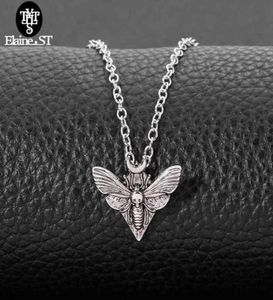 Collier de papillon de la tête de la mort entière Mini mini pendentif mignon Neckalce for Women Pagan avec carte Bijoux Gift61541766530928