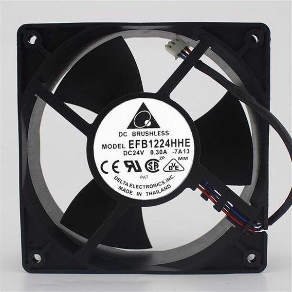 Ensemble Delta 12038 12CM EFB1224HHE 24V 0 30A 3 lignes double boule ventilateur inverter309P