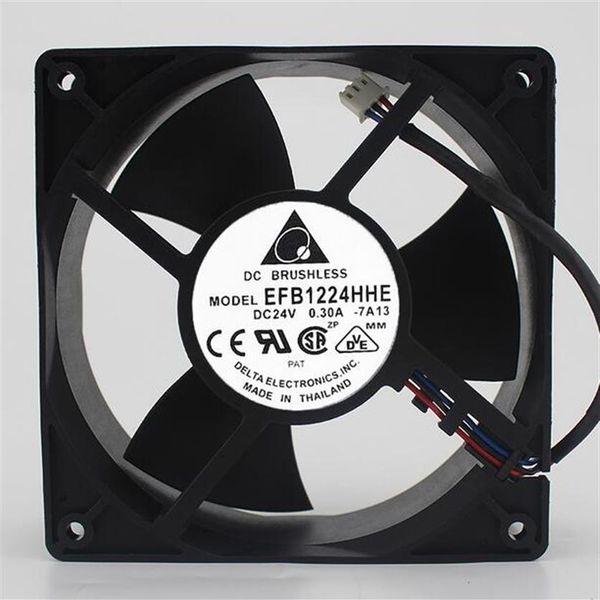 Todo Delta 12038 12CM EFB1224HHE 24V 0 30A 3 líneas ventilador de doble bola inverter207Y