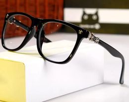 Gafas de sol transparentes con montura óptica cuadrada de diseñador para hombres y mujeres gafas miopes de estilo ornamental de alta calidad