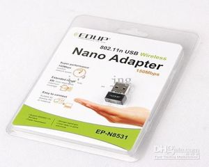 Entier DHL 100PCS EDUP EPN8531 150 Mbps 80211NGB USB WiFi Wireless Nano Mini Adaptateur Adaptor4453856