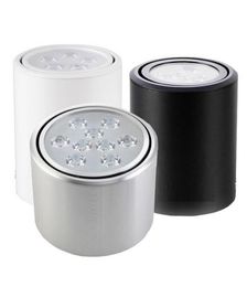 Entier Dimmable 3W5W7W12W rond COB LED Downlight monté en Surface cuisine salle de bains Spot lampe facile ajuster la tête lumineuse AC4638202