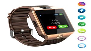 Hele DZ09 Smart Touchscreen Bluetooth Sport Muziek Bellen Camera Smartwatch Wearable Klok Smartwatch Voor IPhone Android5548775