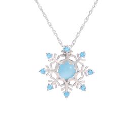 EuroAmerican entier Nouveau collier de boîte magique de flocon de neige 925 STRILL SIGHT Fashion Pearl Cage Pendentif accessoires 3376011