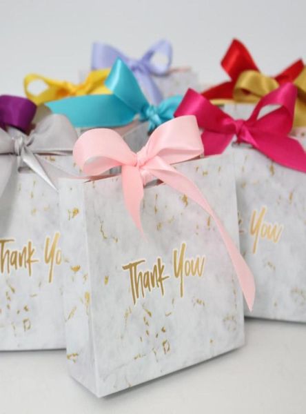 Cajas de pestañas enteras Mini bolsa de regalo de mármol para fiesta Paquete de papel de chocolate Paquete de pestañas de boda Favores de caramelo Pestañas postizase1557541