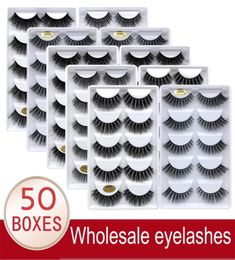 Cils entiers 203050 Boîtes 5 paires 3D LASHES LASHES NATURELLES FAUX CELLES MAVELLES SOILES FAUILES CHEURES CILIOS G806 G800 2207040875