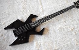 Guitare de basse électrique de forme noire 5 cordes de basse électrique avec Black Hardwareno Incrup 05243682704