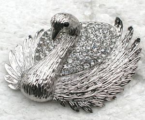 Brooch de mode entière Rigiane Swan Brooches Costume Bijoux Costume C1015739860306