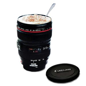 Objectif d'appareil photo SLR Caniam à la mode 24-105mm, échelle 1/1, café en plastique, objectif créatif cup233B