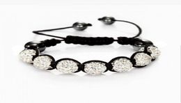 Fashion entière Shambhala Jewelry Nouveau mélange Couleurs S Promotion 10 mm Crystal Ab Clay Disco 9 Balls Shambala Bracelets7939446