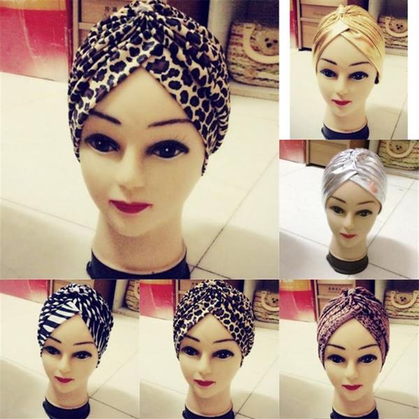 Whole-Fashion Soft Indian Style Yoga Headwrap Cap Turban Hat Cloche Chemo Hair Cover261t