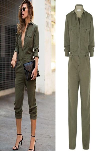 Toute la mode femmes été Clubwear armée vert combinaison combishort moulante fête combinaison barboteuse pantalon Pants1685739