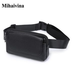Mihaivina – sac de taille en cuir PU pour femmes, sac de taille noir pour dames, ceinture de voyage, pochette pour téléphone, petits sacs 2110061169924