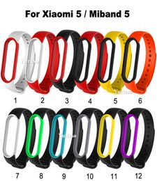 entier pour Mi Band 5 Slicon de poignet en silicone pour Xiaomi Mi Band 5 Smart Watches Sports Bracelet Accessoires pour Miband 5 Original3491709