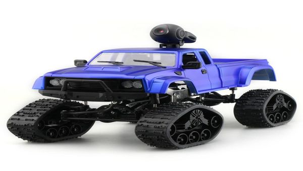 FY002B entero 116 24G 4WD RC CAR CAMIÓN MILITAR con rueda de vía de luz LED delantera W Juguetes de control remoto con Regalo LED Kids4215097