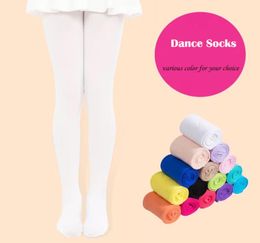 Niñas enteras Medias pantimedias Niños Calcetines de baile Color caramelo Niños Terciopelo Legging Ropa Bebé Medias de ballet Niños Sólido Soc7348894