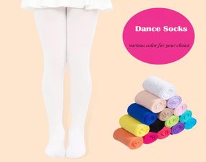 Filles entières collants collants pour enfants chaussettes de danse Couleur de bonbons enfants