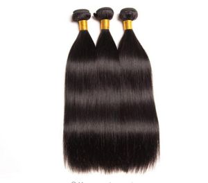 Extension de cheveux brésiliens vierges de qualité entière 10a, cheveux humains lisses, 100 non transformés, tissage de cheveux en lots de 3, 95295459481801