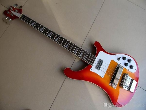 Guitare entière New Rickbackerbass 4003 Guitare basse électrique Touche en palissandre Corps en acajou massif en Cherry Burst 1203151101583