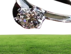 Hele handgemaakte solitaire zes claw luxe sieraden top verkopen 925 sterling zilveren ronde gesneden witte topaz cz diamant dames weddin8406933