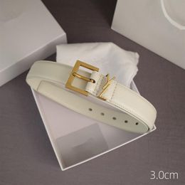 Hele hoge kwaliteit mode mannen en vrouwen ontwerper brief riem pin gesp breedte 3,0 cm zonder box3296