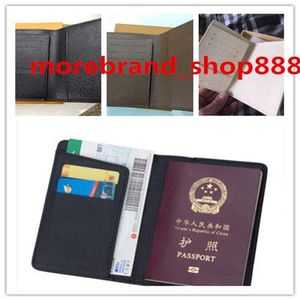 Hele hoogwaardige paspoortbedekking Luxur Credt Card Holder Men Business Travel Paspoorthouder Wallet Covers voor paspoorten CAR283L