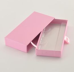 Boîtes de cils entières Emballage Boîte à cils Package Rectangle Recangle Pink Pink Faux Cils Tray Makeup Makeup Rangement Bulk Vendo2573580