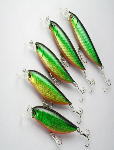 Lot entièrement 12 LUR LURIR MINNOW CRANKBAITS BAITS MAIN HOCKS BASS 123G10 CM VERT 5692552