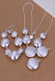 Hele laagste kerstcadeau 925 Sterling zilveren mode ketting ketting set QS0128367988