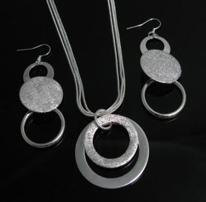 Ensemble collier et boucles d'oreilles en argent Sterling 925, cadeau de noël le plus bas, à la mode, S737840784