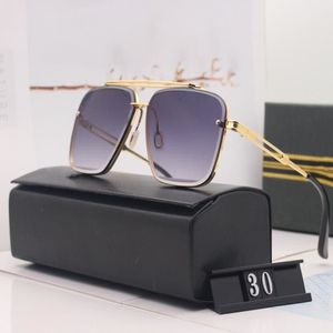 Designer de luxe entier DT 30 lunettes de soleil pour hommes femmes lunettes de soleil pilote de haute qualité mode classique Adumbral lunettes accessori236S