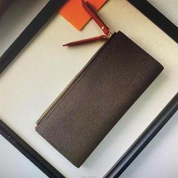 Hele M61287 Adele Wallet Fashion Leather Women Long Double Zippy Wallets Trendy Zipper Evening Clutch Coin Credit Card Holder292H