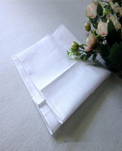 Hele mannen dames zak katoenen zakdoeken wit dun vierkante gewone zakdoek diy hand tekenen kleine zakdoek zweet tow3830866