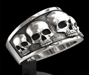 Hele Men039S ringen mode roestvrijstalen schedelband ring hiphop punk gotische verloving sieraden ringen maat 613 voor Men7374765