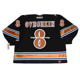 Maillot de hockey rétro bon marché pour hommes entiers Alexander Ovechkin 2005 Ccm Vintage Home9329291