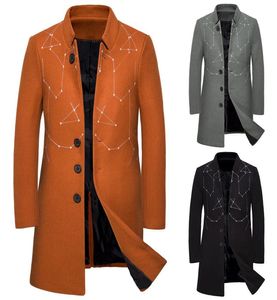 Vêtements de créateurs entiers pour hommes longs Longues trenchs 2019 Fashion hiver