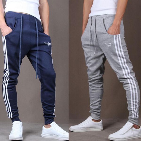 Joggers para hombre entero Nueva moda Pantalones deportivos Harem casuales Pantalones deportivos Pantalones Sarouel Hombres Pantalones de chándal para entrenamiento en pista J227m