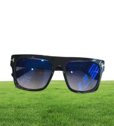 Lunettes de soleil entières MOD FT0711 Fausto Black Grey Gafas de Sol Luxury Designer Sunglasses Lunettes Eyewear High Quality Nouveau 8823618