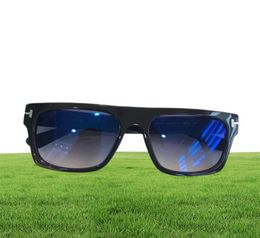 Lunettes de soleil entières MOD FT0711 Fausto Black Grey Gafas de Sol Luxury Designer Sunglasses Lunettes Eyewear High Quality Nouveau 4647256