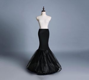 Sirène entière Crinoline jupons plus taille de cerceau de mariée noire sexy