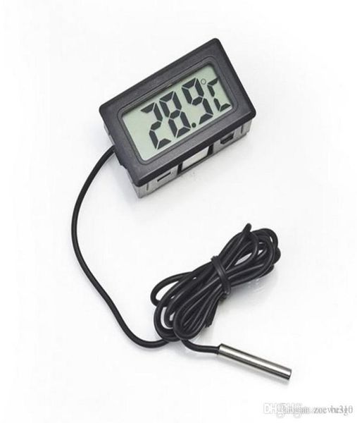 Todo Mini Digital LCD Instrumentos de Temperatura Termómetro Electrónico Sensor Temp Probador Medidor Preciso Durable WDH1235 T034238344