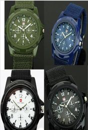 Mezcla entera 4Colors Cool Summer Men Sport Military Army Fabric Store Sports Men Gemius Army Watch SA0033576594