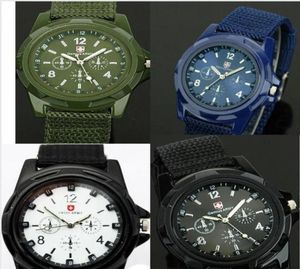 Mélange entier 4Colors Cool Summer Men Sport Military Army Pilot tissu Sports Sports Gemius Army Watch SA0035414322