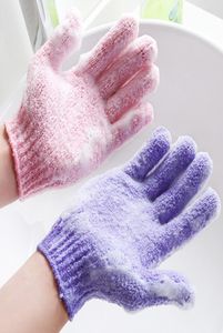 Hele Hydraterende Spa Huidverzorging Doek Badhandschoen Vijf Vingers Exfoliërende Handschoenen Gezicht Lichaam Baden Duurzame Zachte Handschoenen BC BH07937330