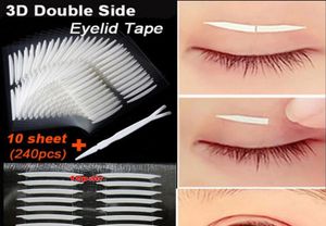 Hele nieuwe 240PCSlot 3D dubbelzijdige onzichtbare ooglid tape sterke lijm ooglid sticker schoonheid ooglidgereedschap voor vrouwen meisje 9407305