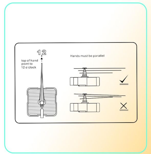 Numéros arabes en plastique en plastique en plastique de 50pcs 15 cm pour les accessoires d'horloge de réparation de bricolage fittup3925159