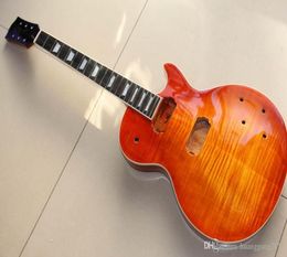 Hele nieuwe aankomst gibsolpstandard elektrische gitaar bady kit gemaakt van mahonie body nek ebbenhout toets in sunburst 1301013285162